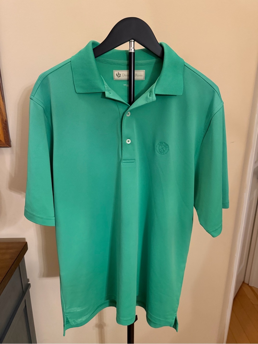 Donald Ross Golf Polo Shirt Mens Medium Green Performance Country Club - Picture 2 of 6